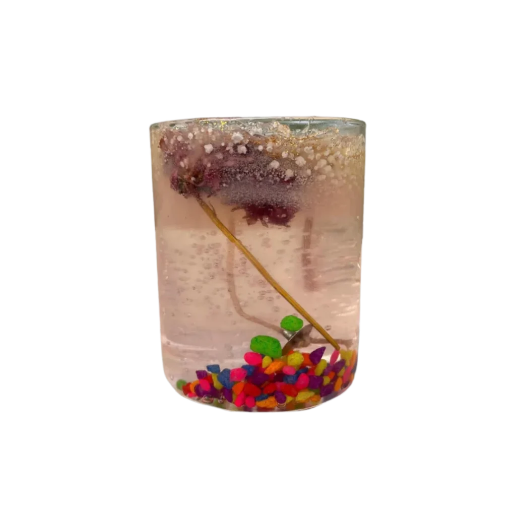 Jelly candle with soya wax