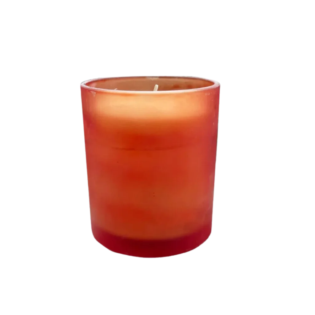 Red Glass Candle